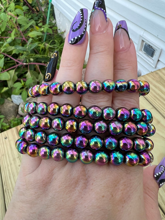 Aura Hematite 8mm Bracelet