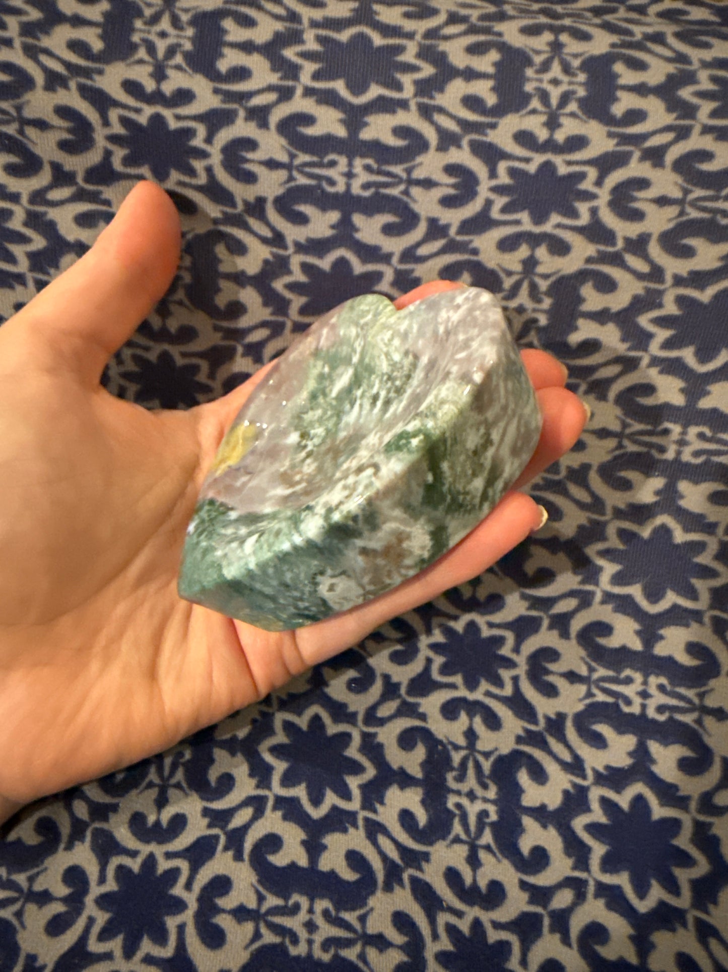 Ocean Jasper Heart Trinket Bowl