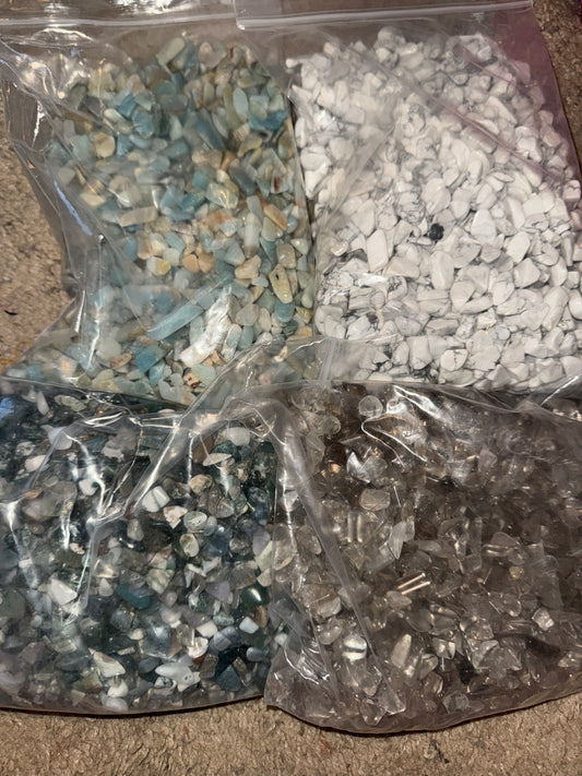 4 bulk bags of crystal chips