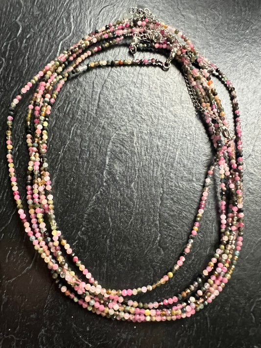 Rainbow Tourmaline Necklace