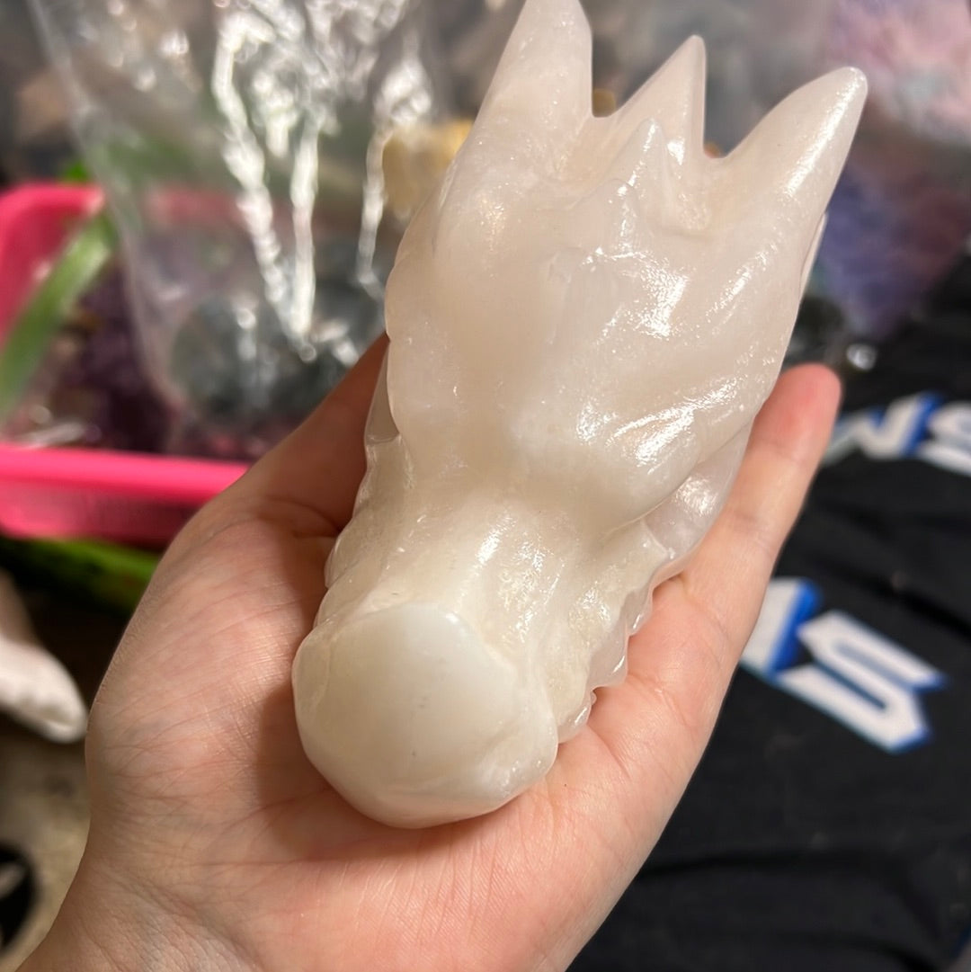Calcite Dragon Skull