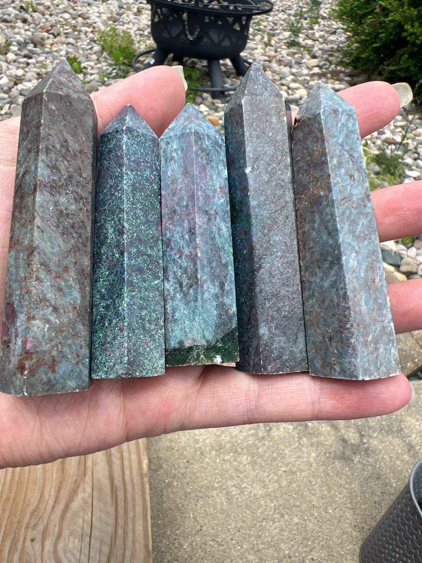 Ruby Kyanite Point