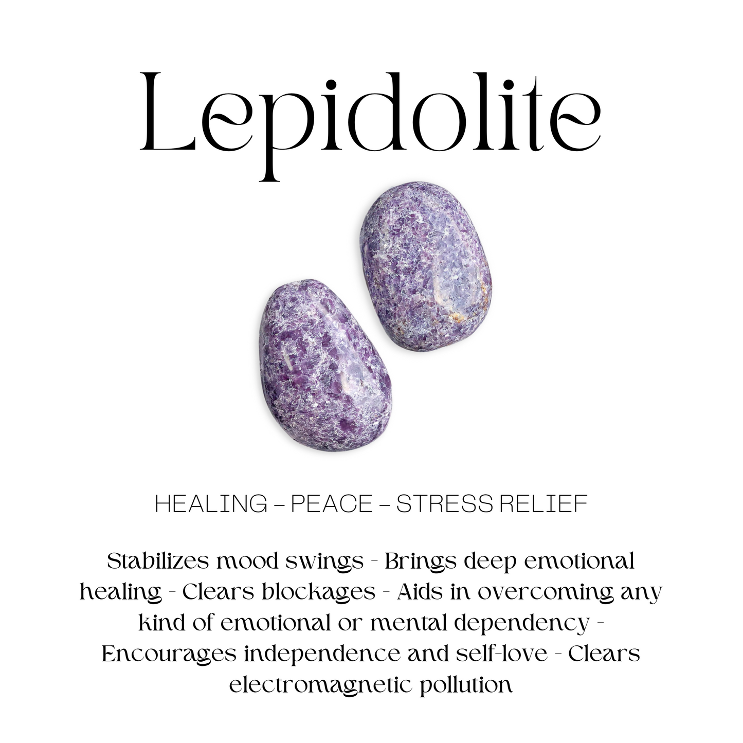 Lepidolite Snowman