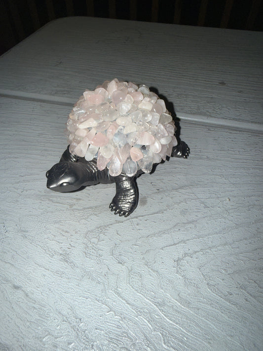 Rose Quartz Tumble Turtle