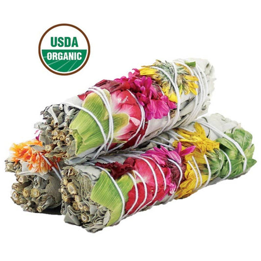 Joy Floral White Sage 4" Smudge Stick