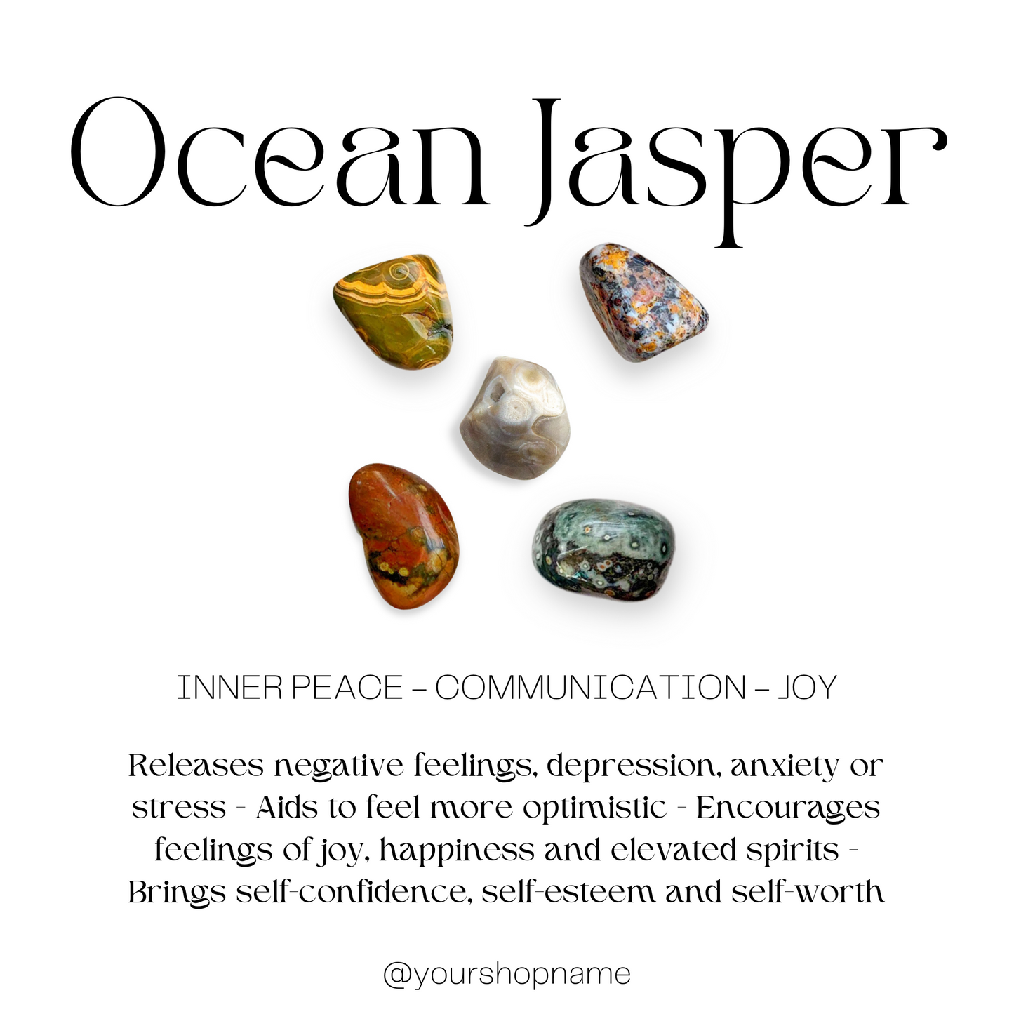 Cylindrical Shaped Ocean Jasper Palm