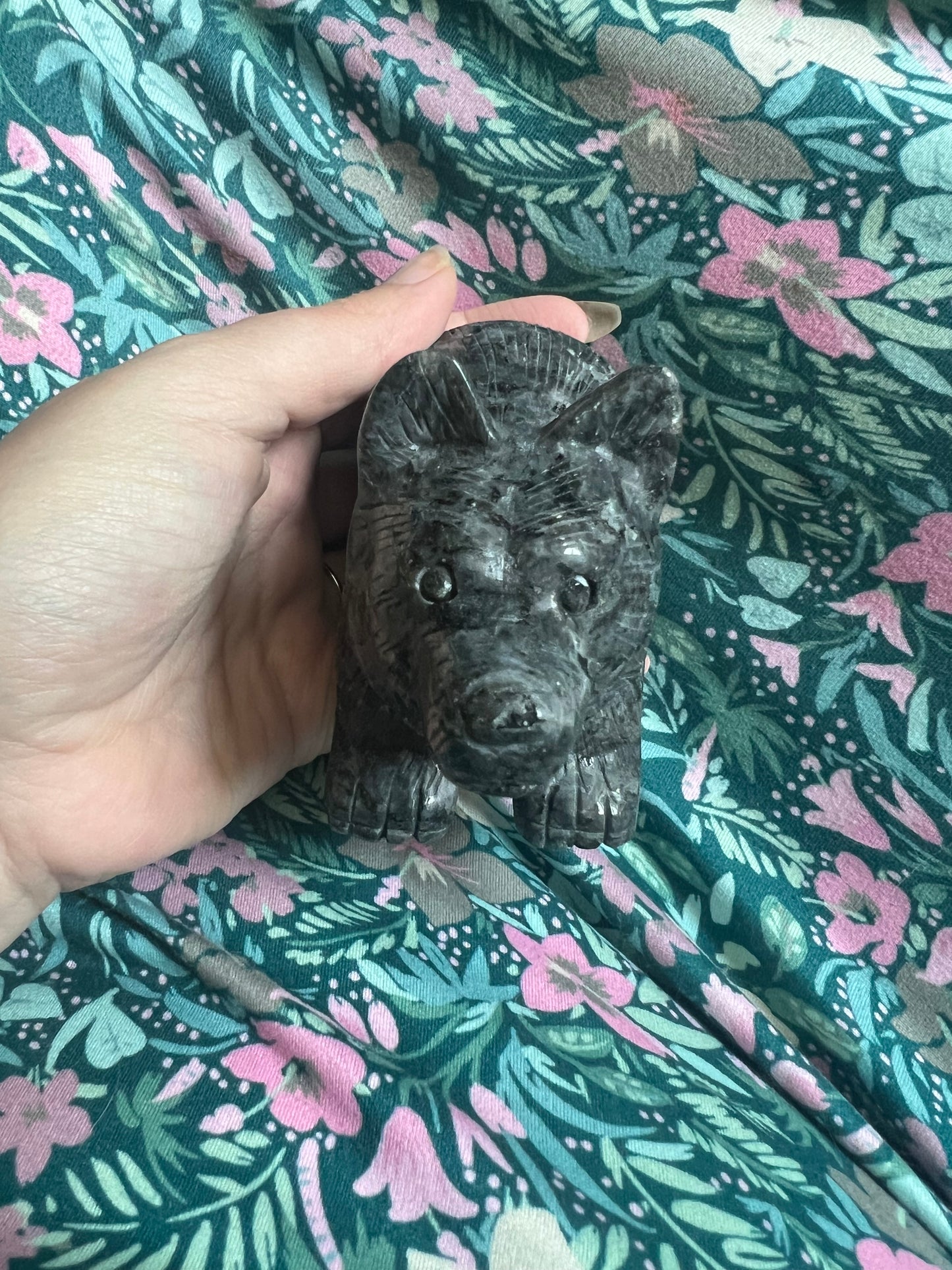Large Larvikite Bear