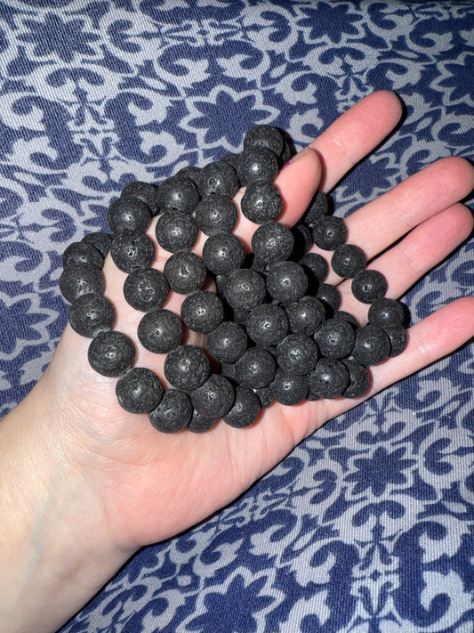 Big Bead Lavastone Bracelet