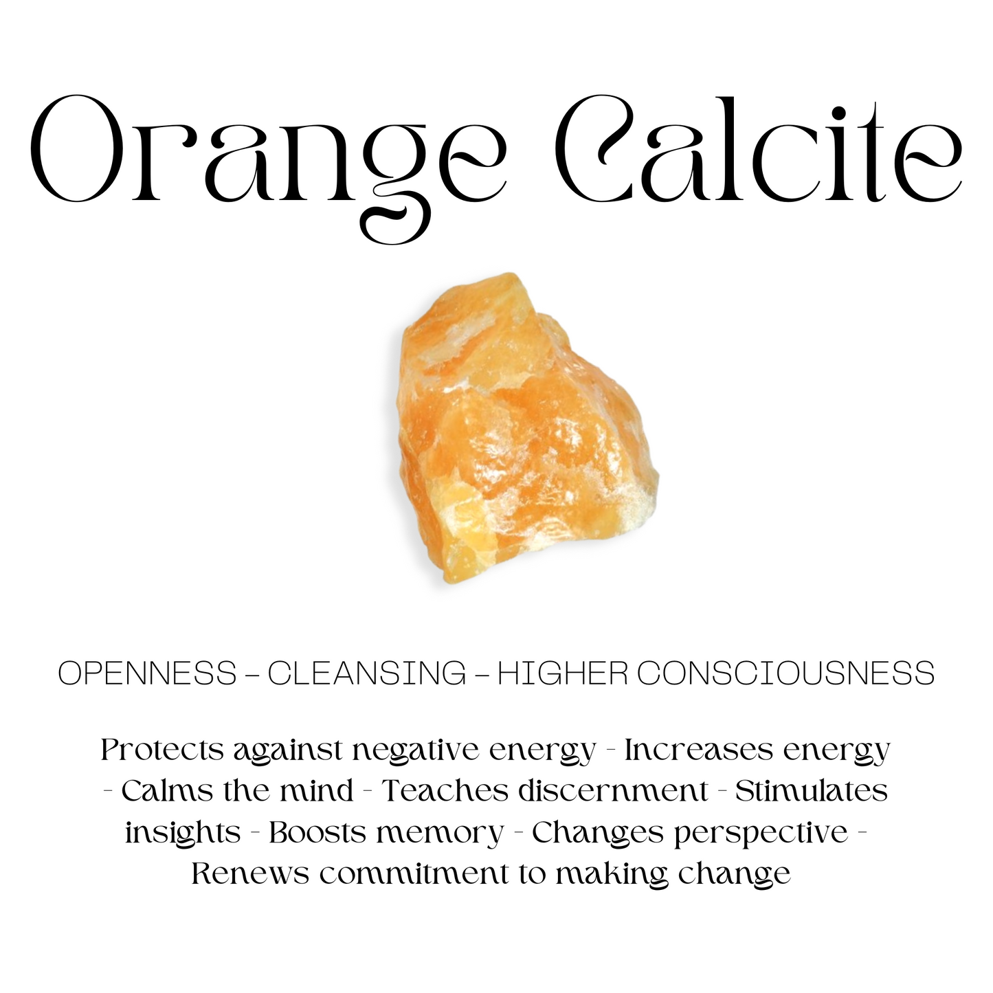 Orange Calcite Frosty the Snowman