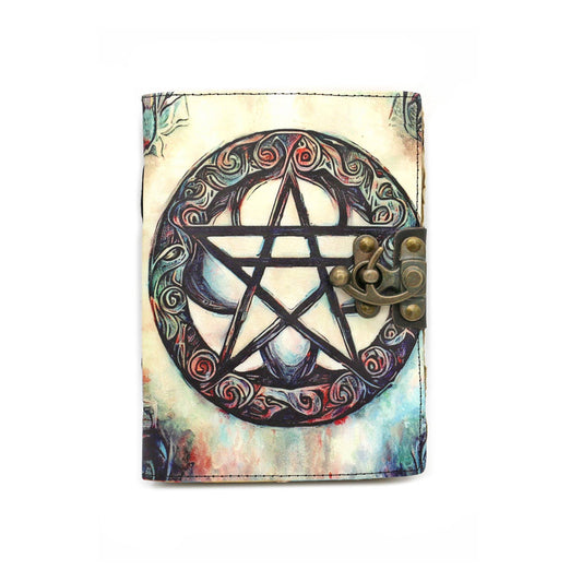 ***PREORDER*** Mystic Pentacle Leather 5x7 Blank Journal Spell Book