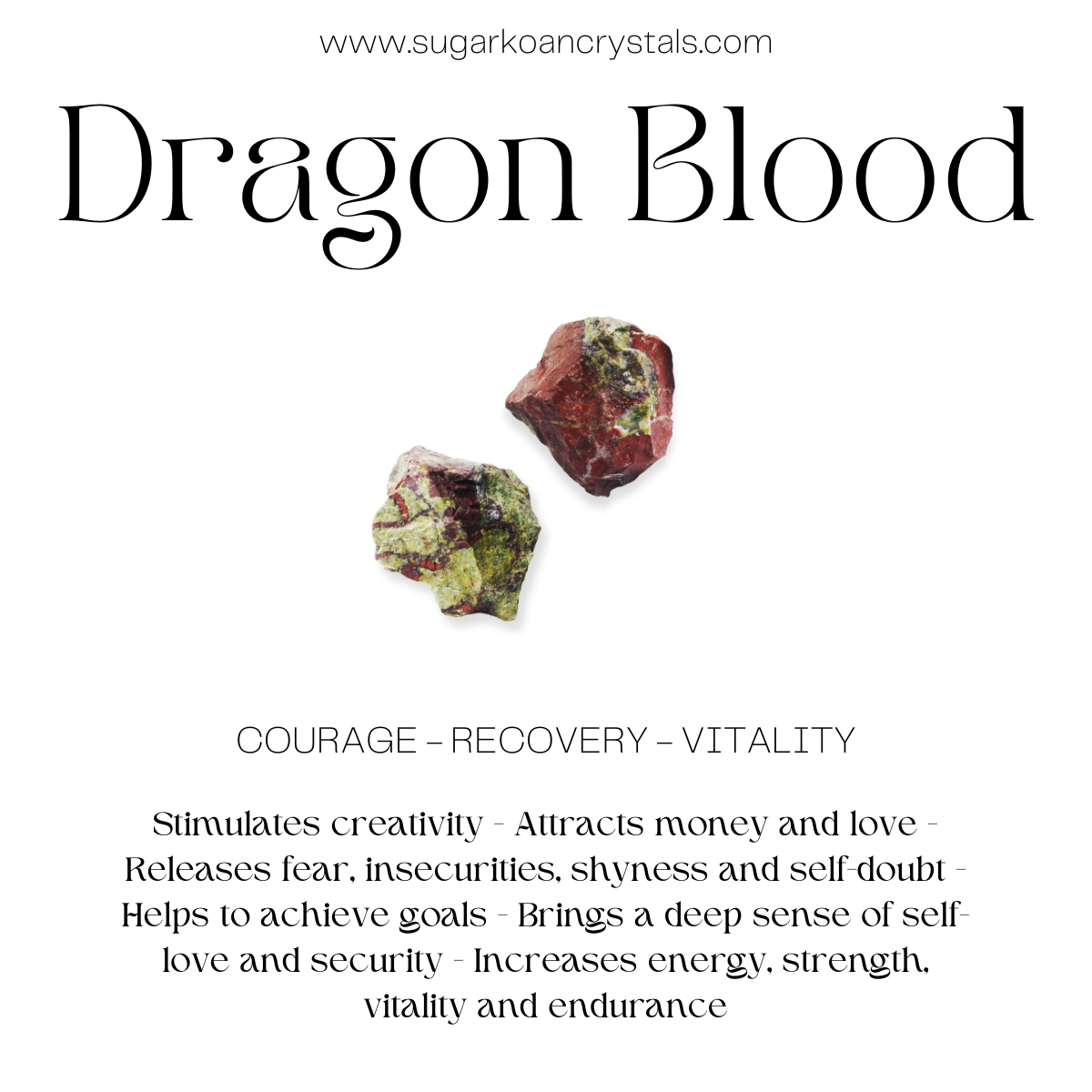 Dragon Blood Stone Small Hearts (1)