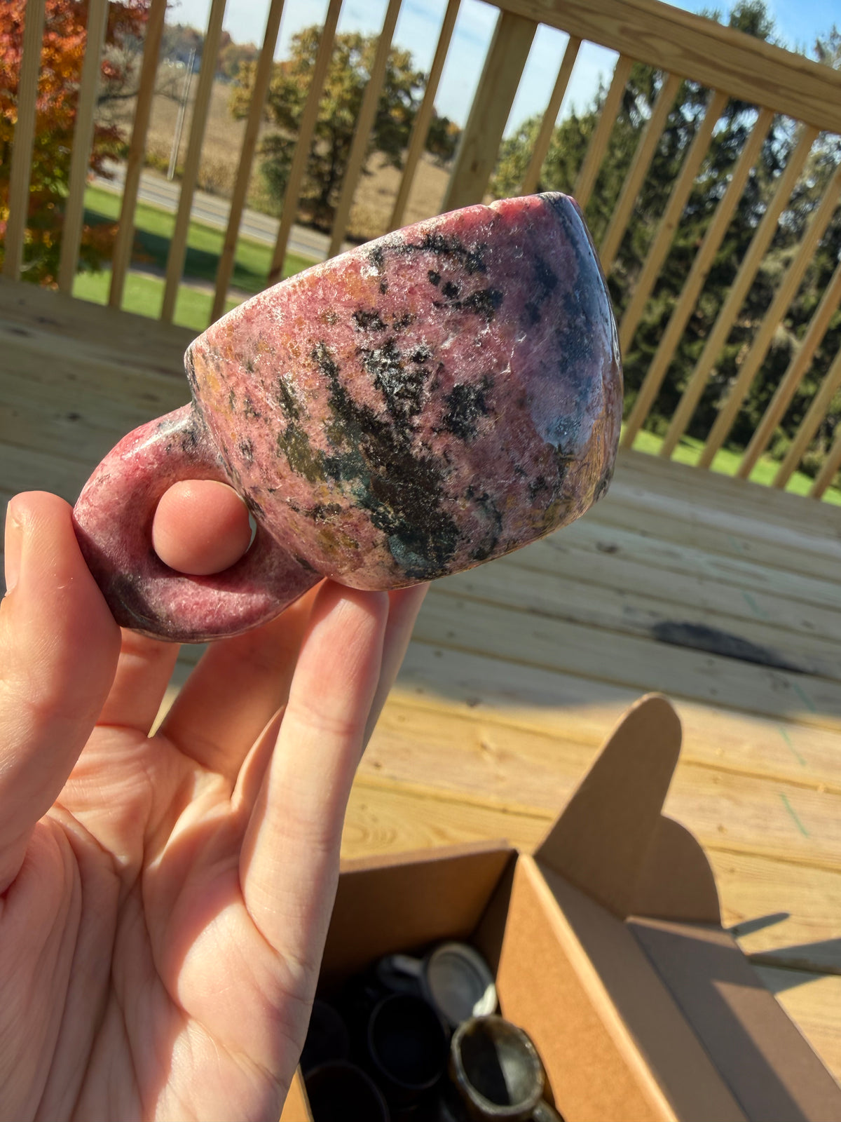 Rhodonite Teacup