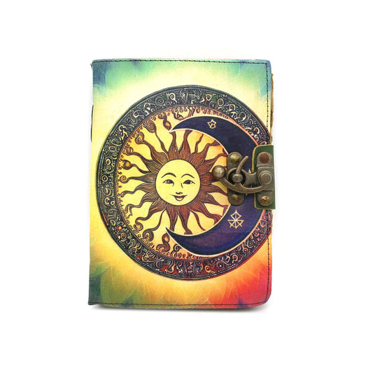 Cosmic Synergy Leather 5x7 Blank Journal Spell Book