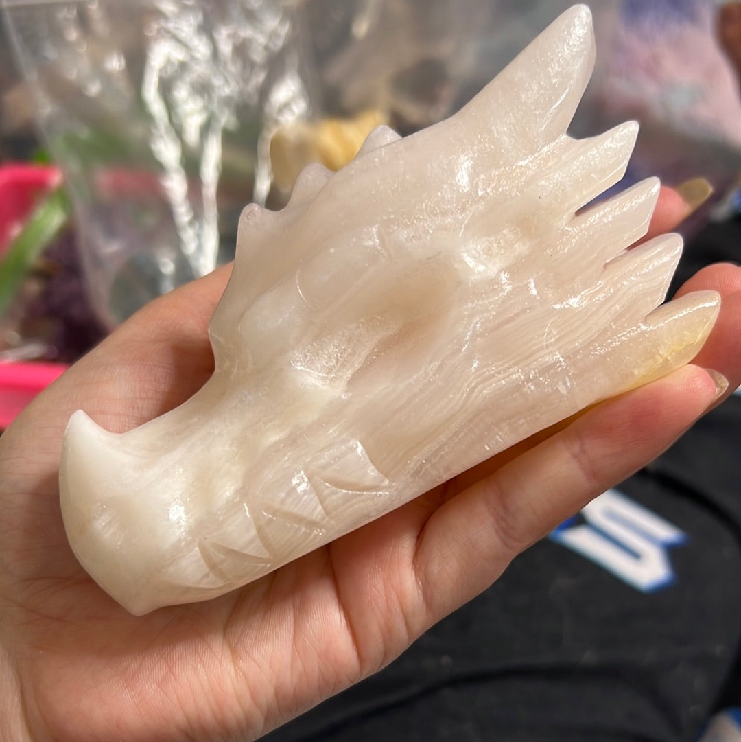 Calcite Dragon Skull