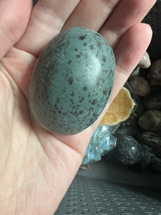 Dark Dendritic Palm Stone