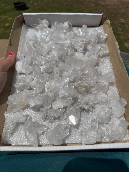 Intuitively Selected Brazilian Clear Quartz Cluster Chunk
