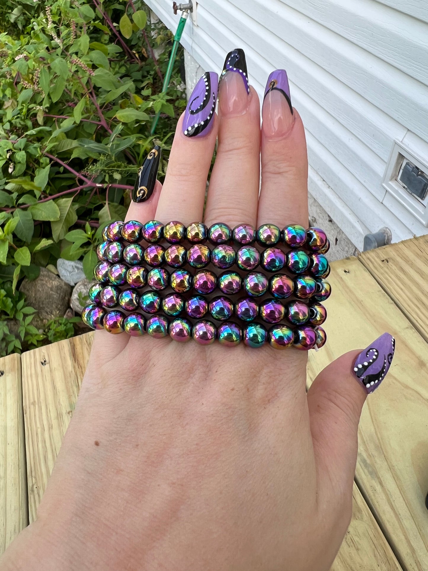Aura Hematite 8mm Bracelet