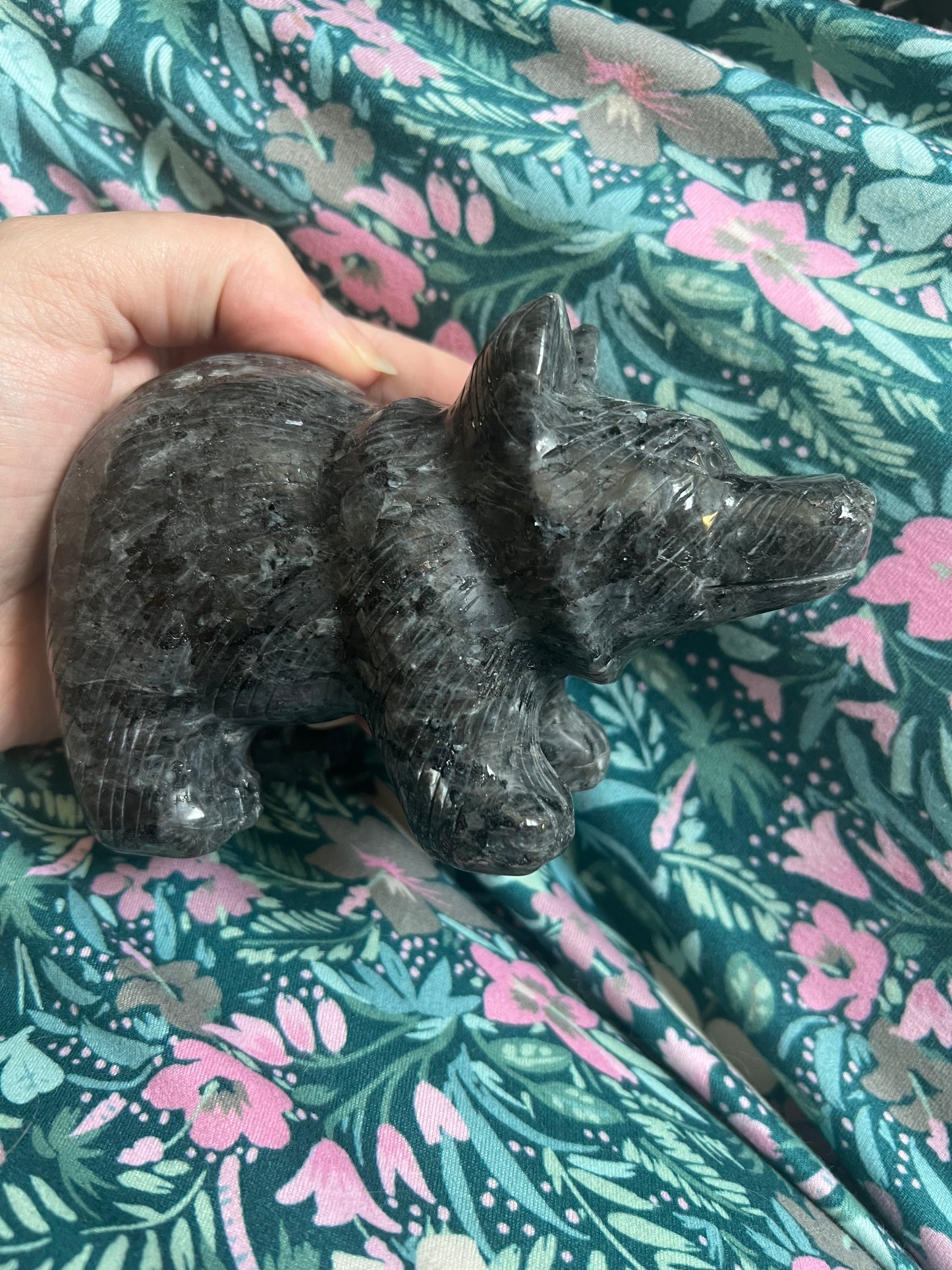 Large Larvikite Bear