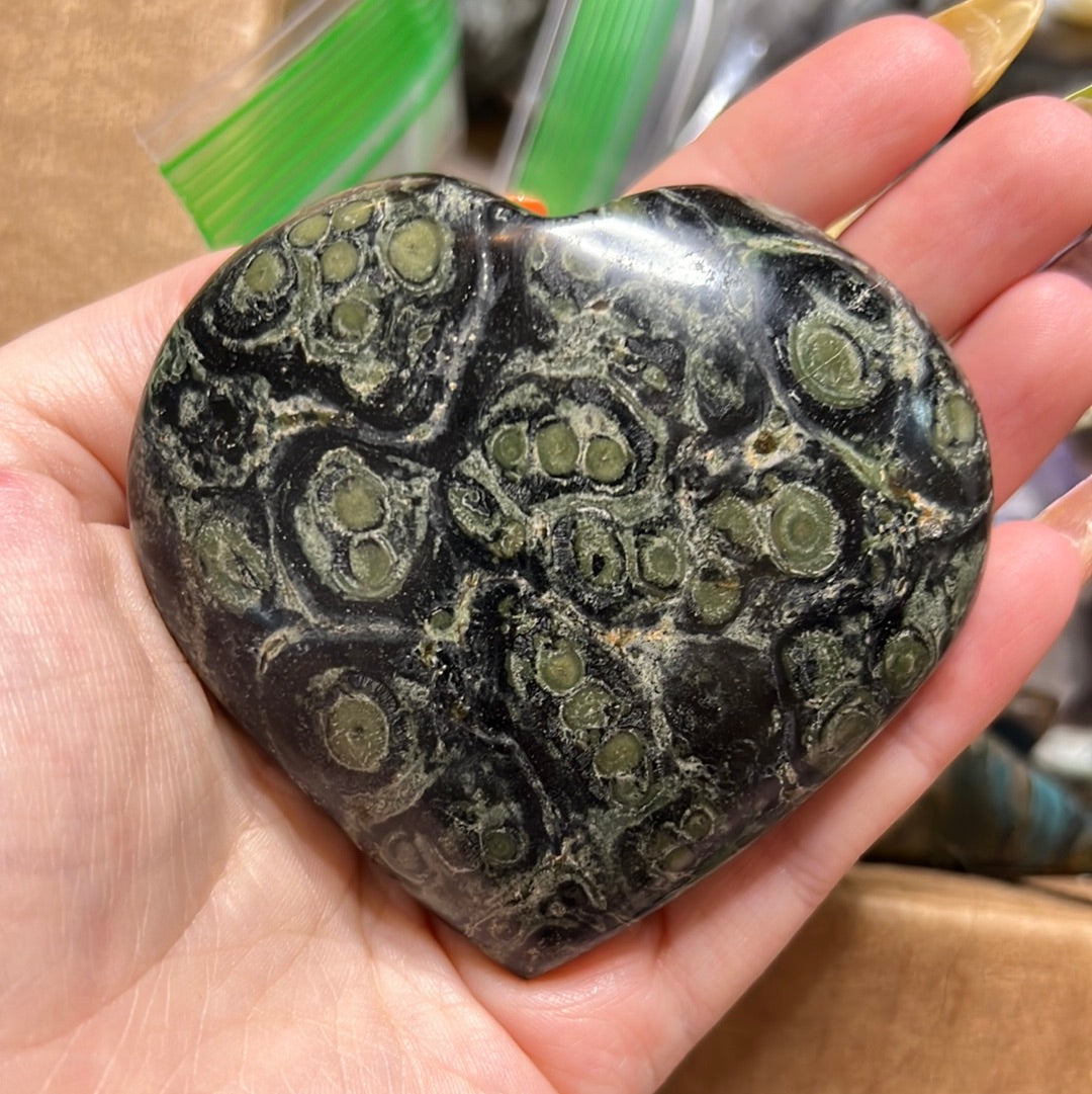 Kambaba Jasper Heart