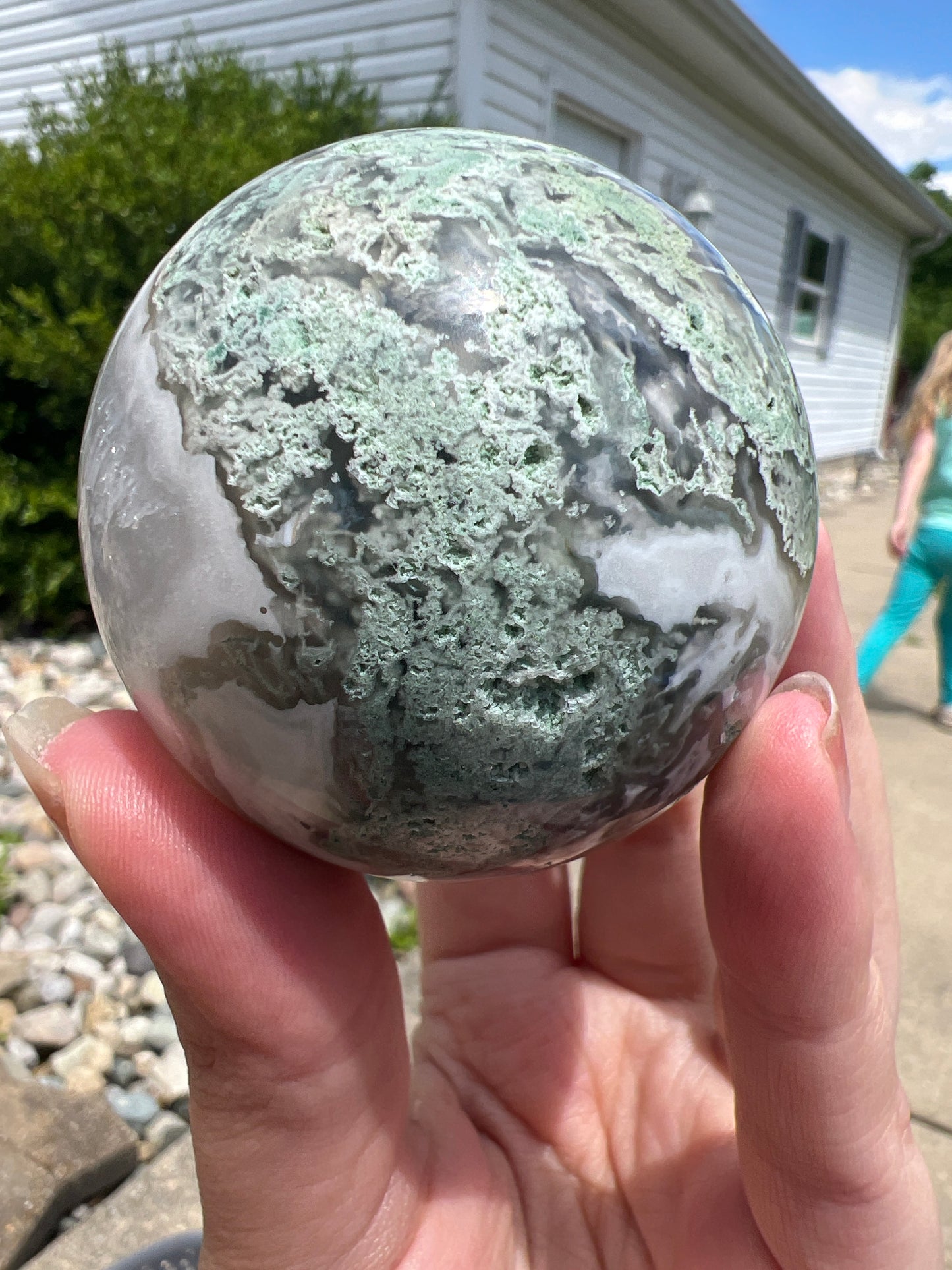 Moss Agate Sphere