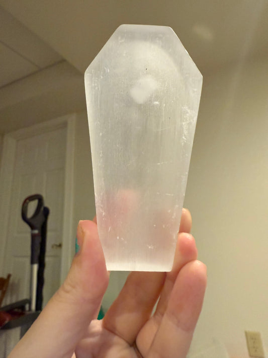 Selenite Coffin Trinket Dish