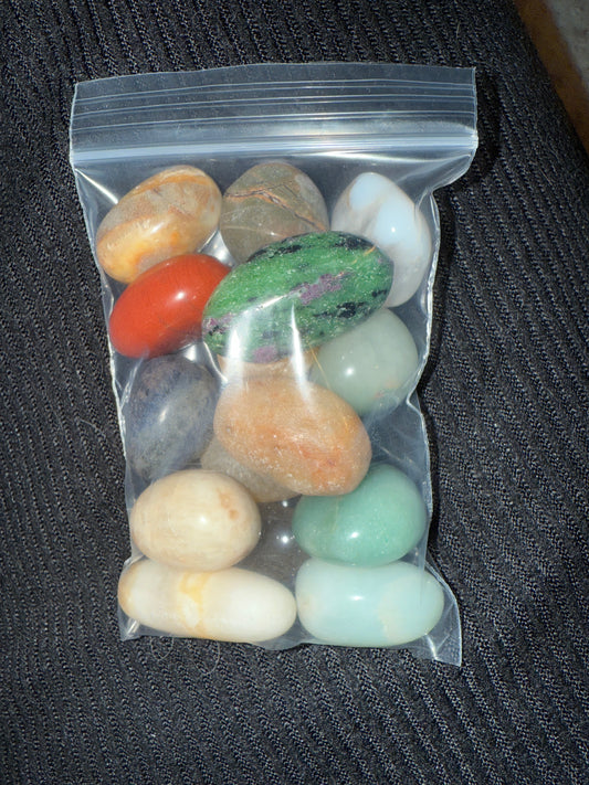 15 mixed smaller tumbles