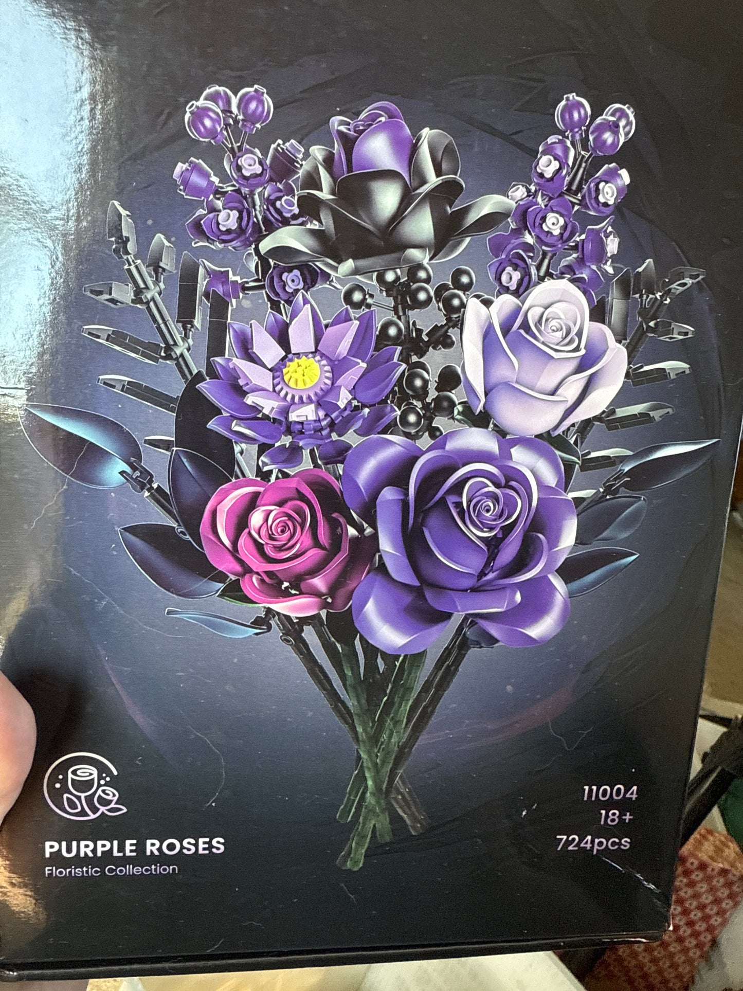 Purple Rose Buildable Bouquet