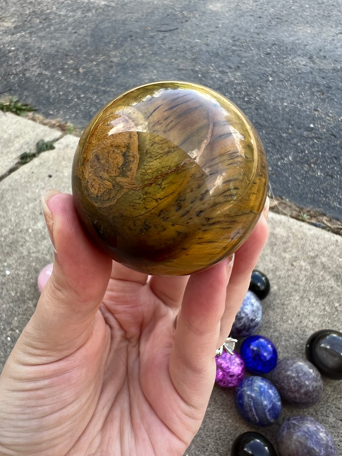 Tiger Eye Sphere