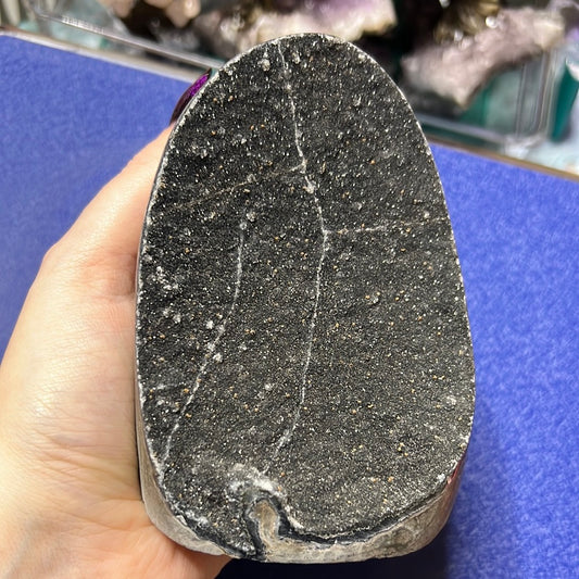 Large Black Amethyst Cut Base