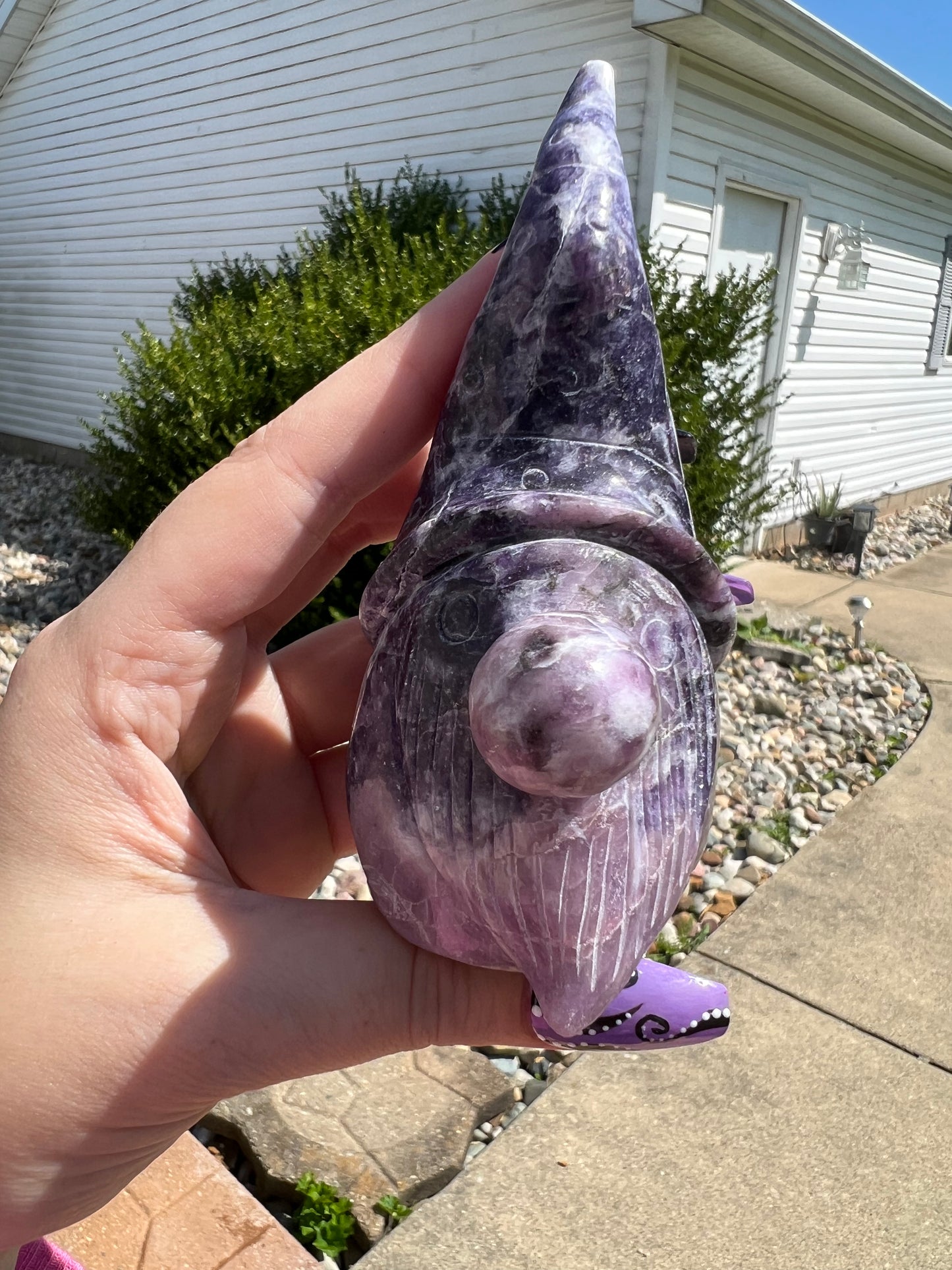 Lepidolite Gnome