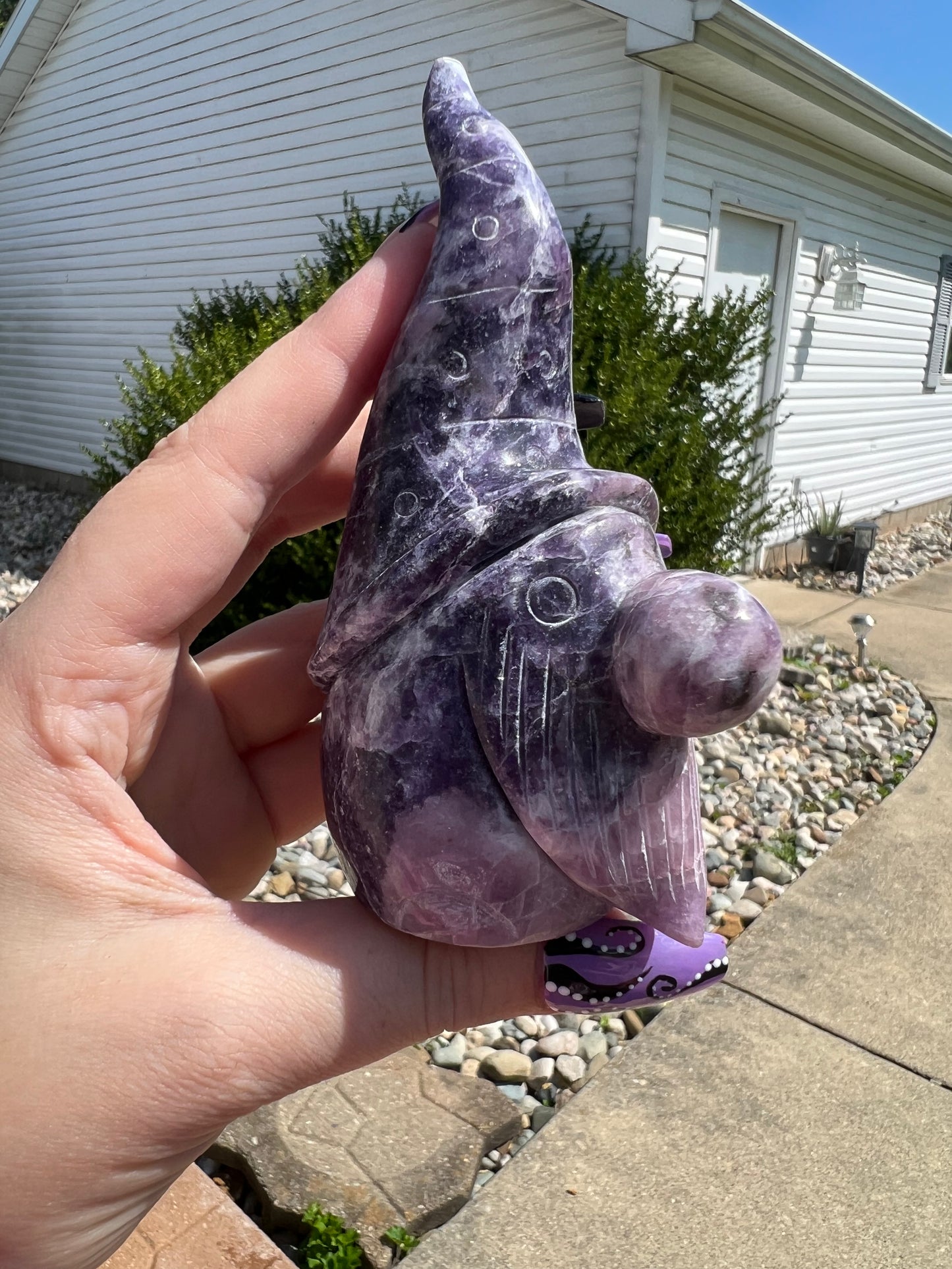 Lepidolite Gnome