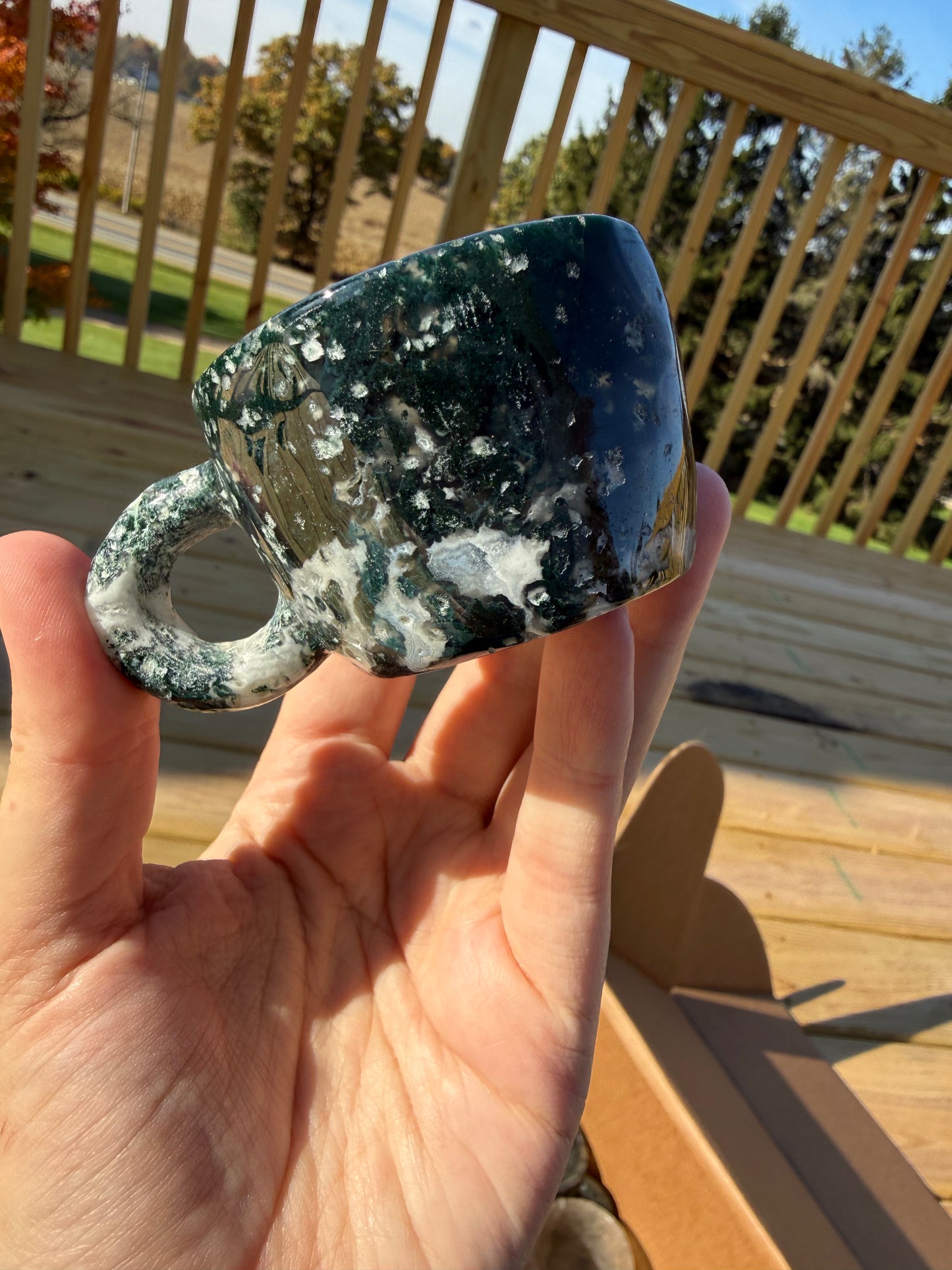 Moss Agate Teacup