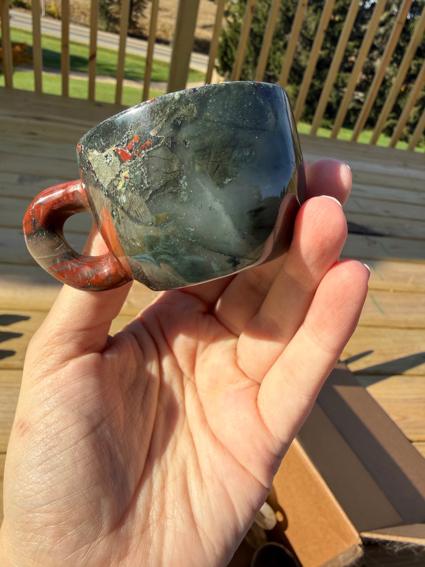 African Bloodstone Teacup