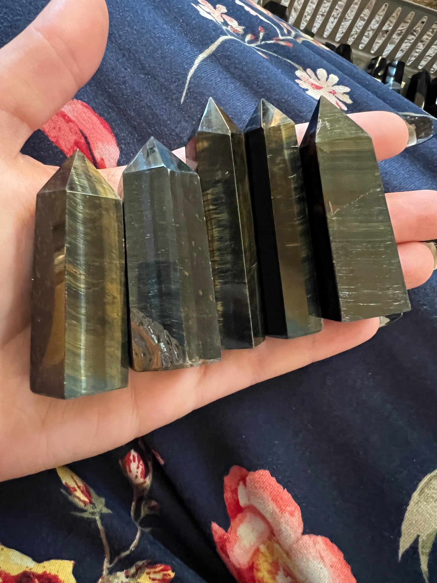 Intuitively Chosen Blue Tiger’s Eye Tower