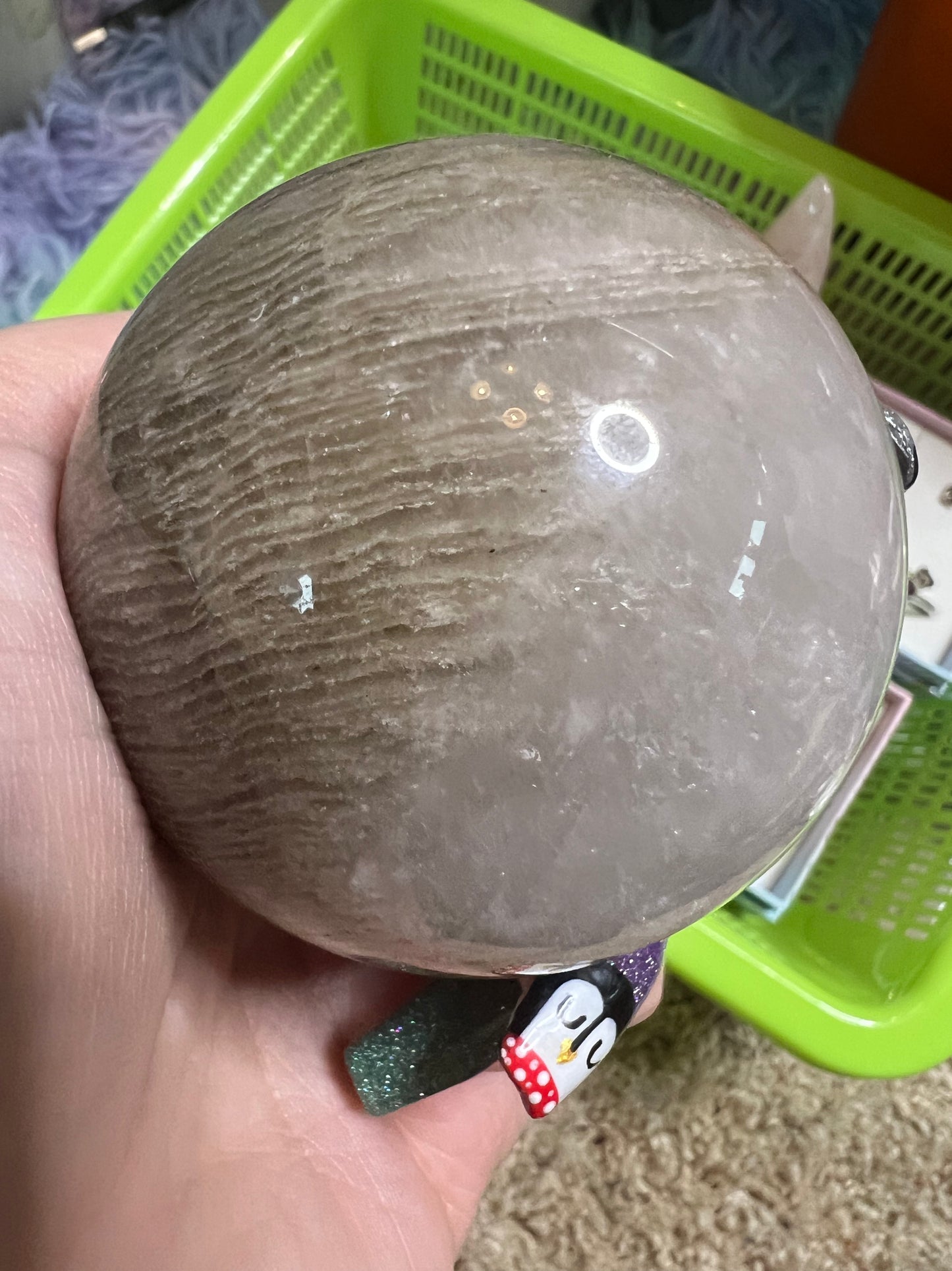 Thousand Layers Garden Quartz Sphere