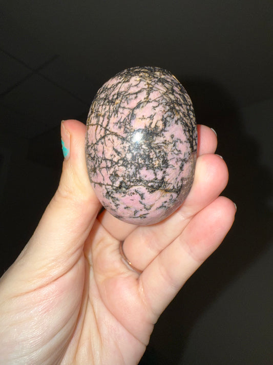 Rhodonite Palm Stone