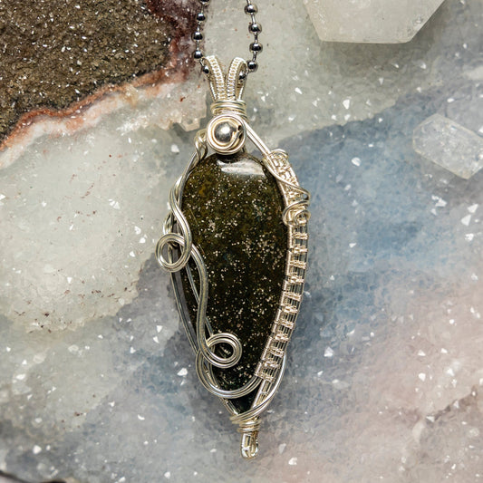 Ocean Jasper Wire Wrap Pendant