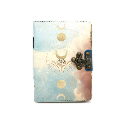 Celestial Gateway Leather 5x7 Blank Journal Spell Book