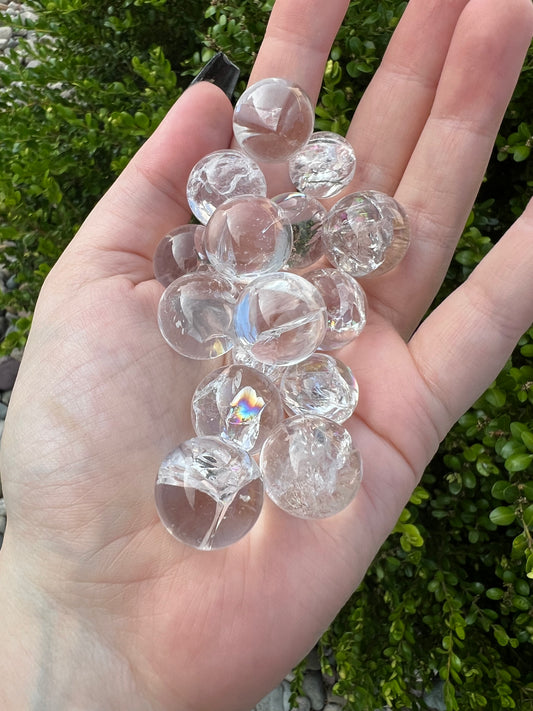 Mini Crackle Quartz Sphere (1)