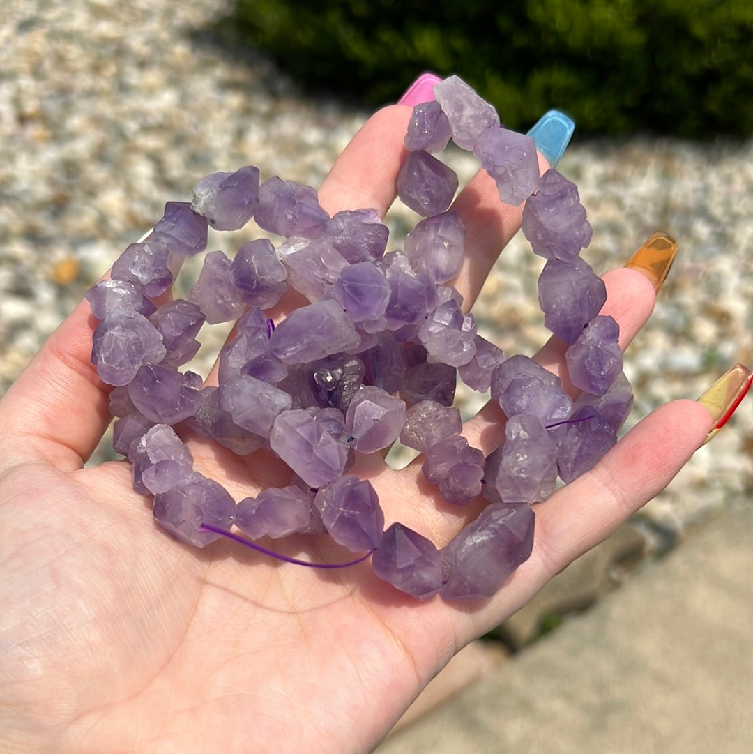 Raw Amethyst Bracelet