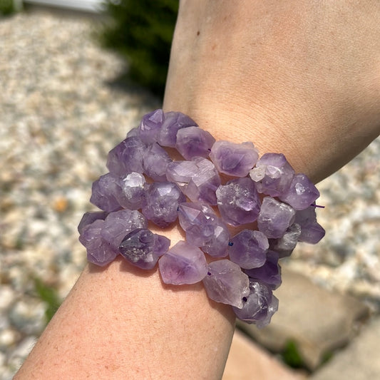 Raw Amethyst Bracelet