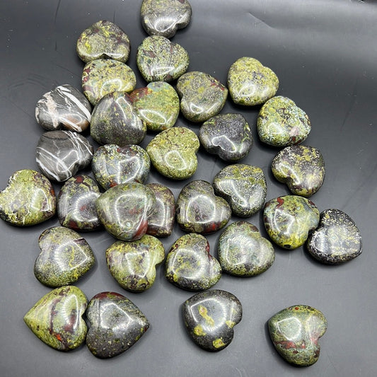Dragon Blood Stone Small Hearts (1)