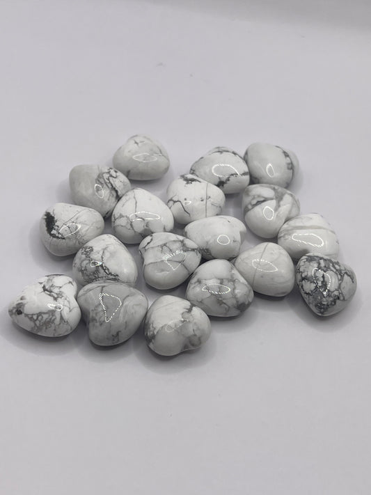 Mini Puffy Howlite Heart (1)