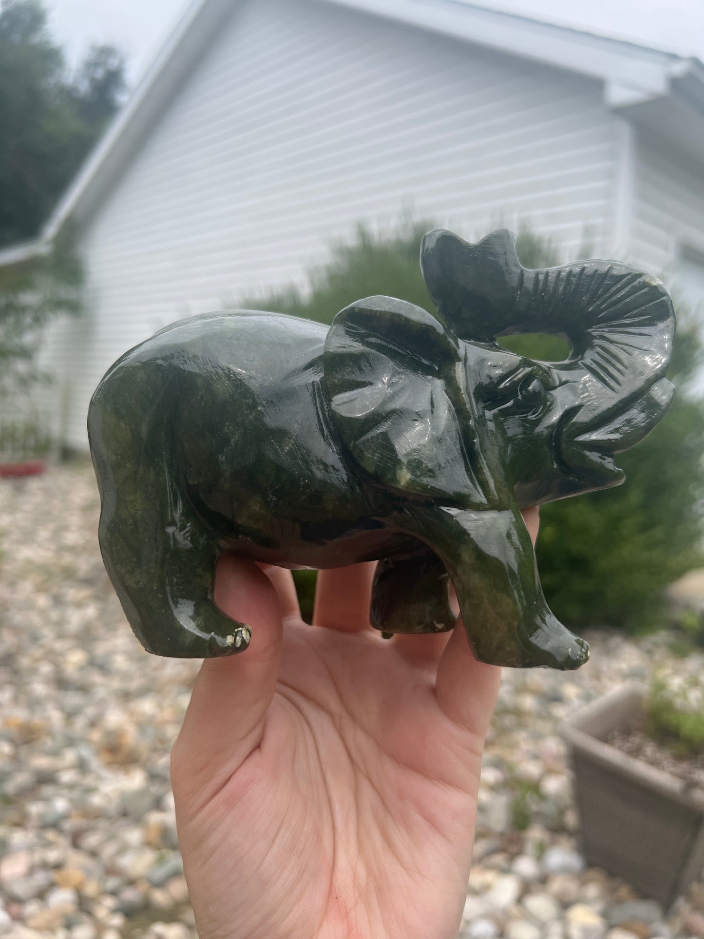 Green Jade Elephant