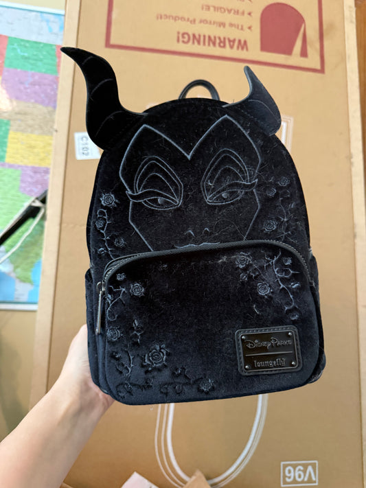 Disney Parks Maleficent Velvet Loungefly NWT