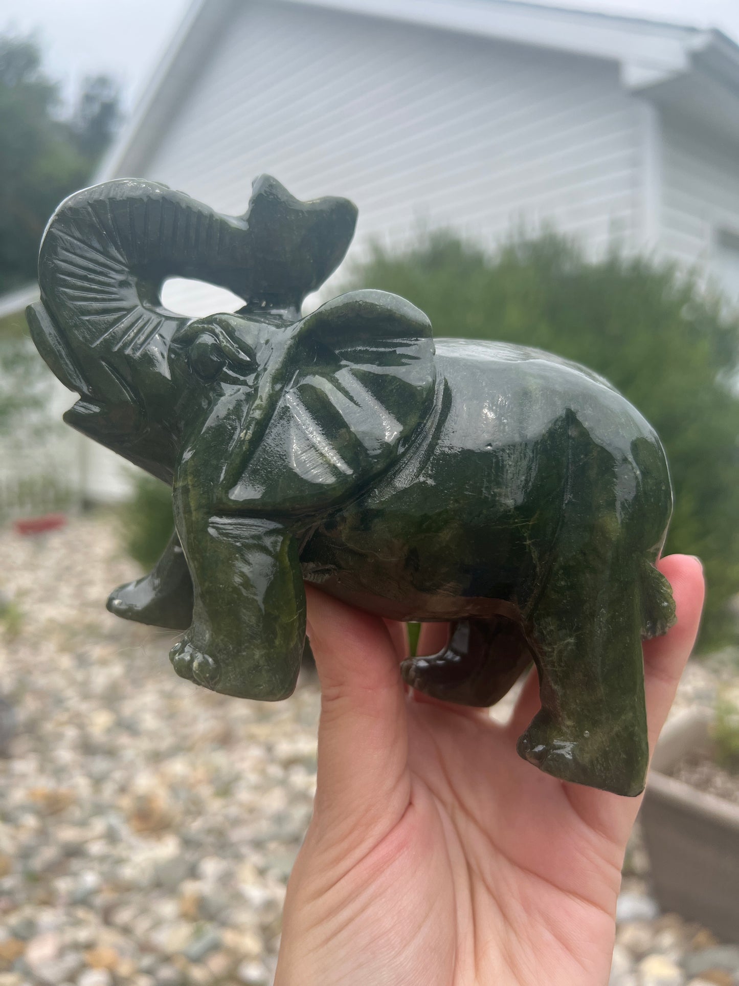 Green Jade Elephant