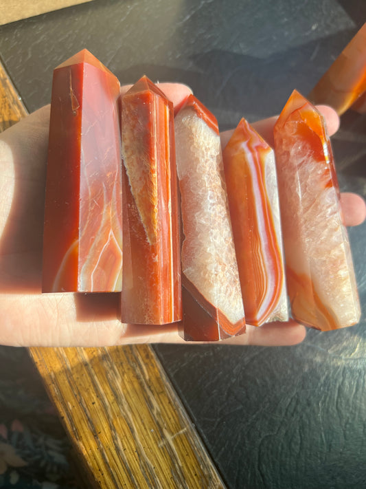 Carnelian Sardonyx Points