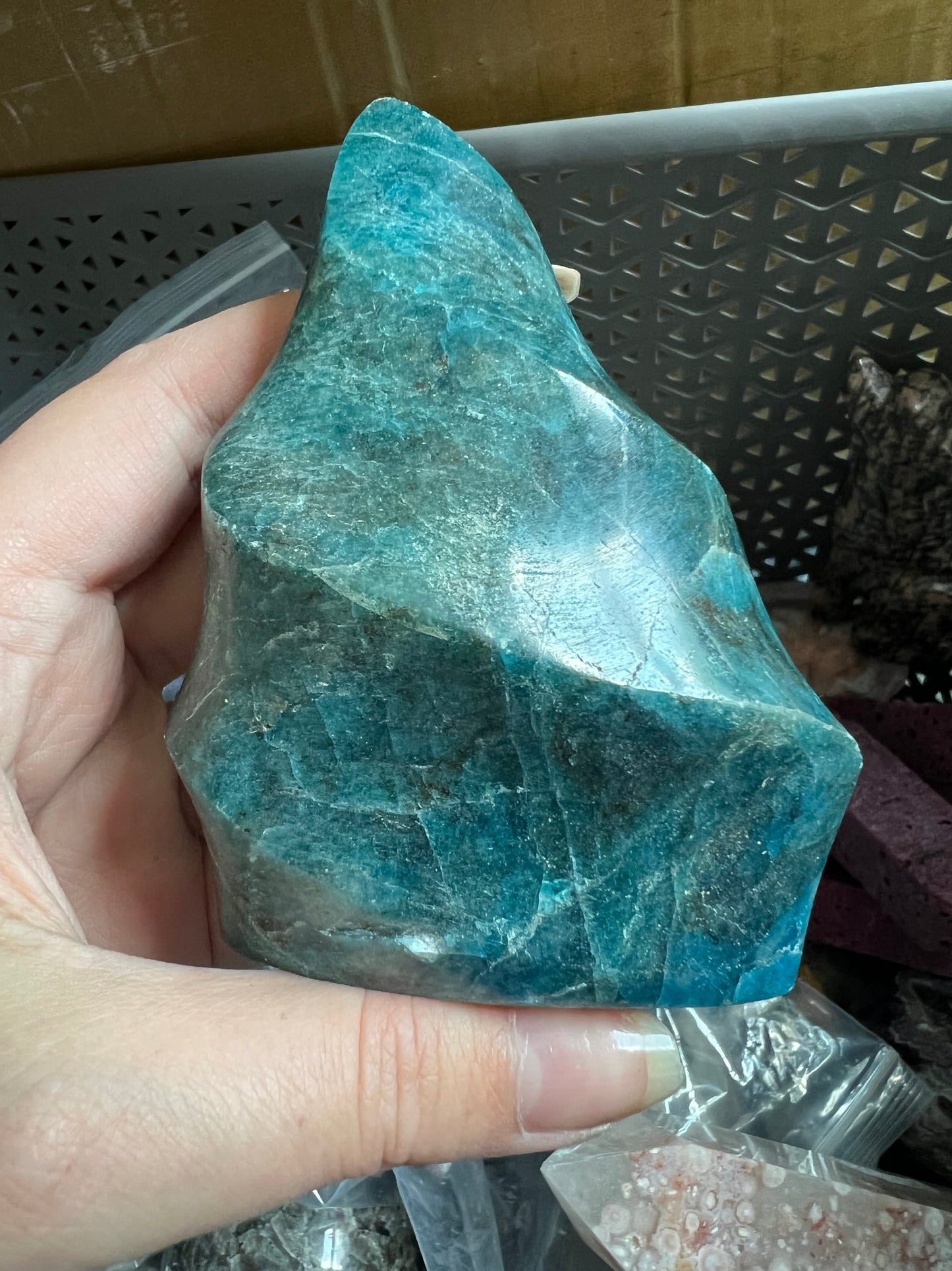 Blue Apatite Flame