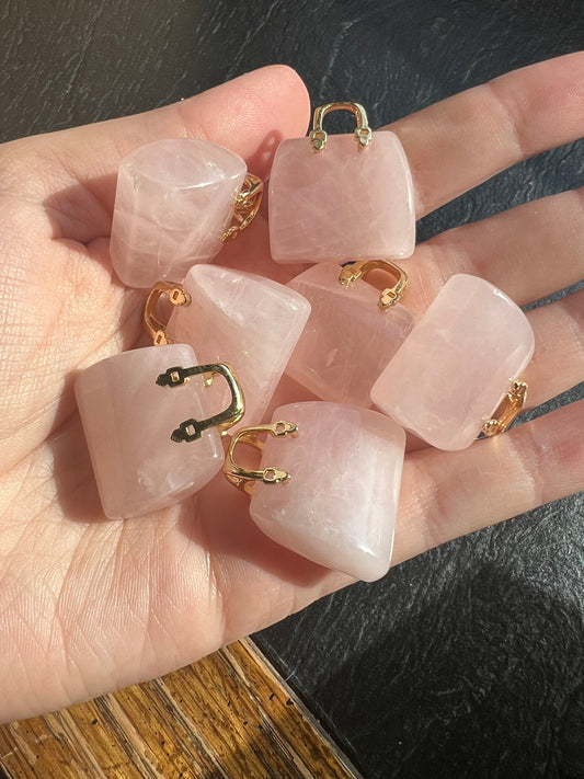 Rose Quartz Mini Purse