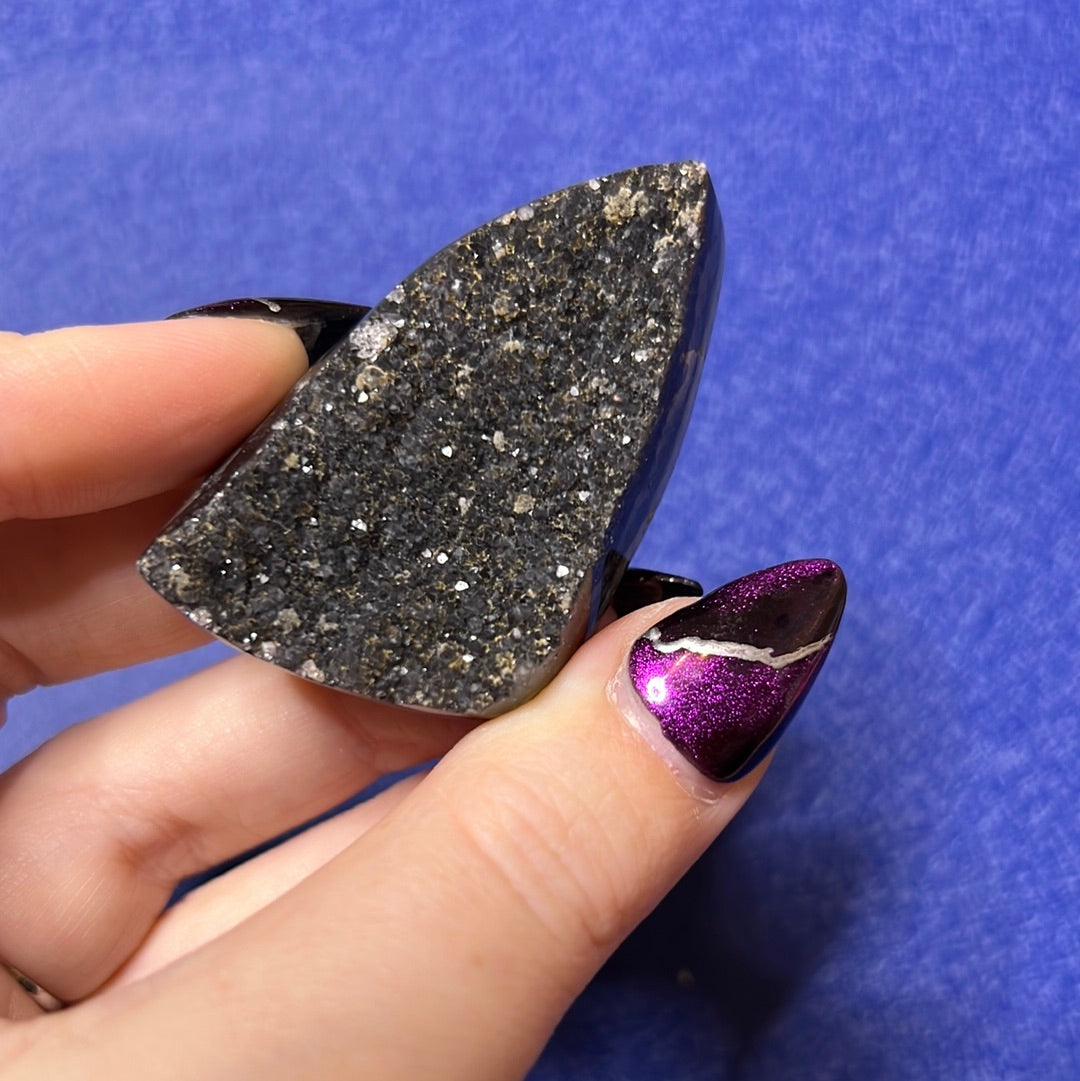 Sparkling Black Amethyst Piece